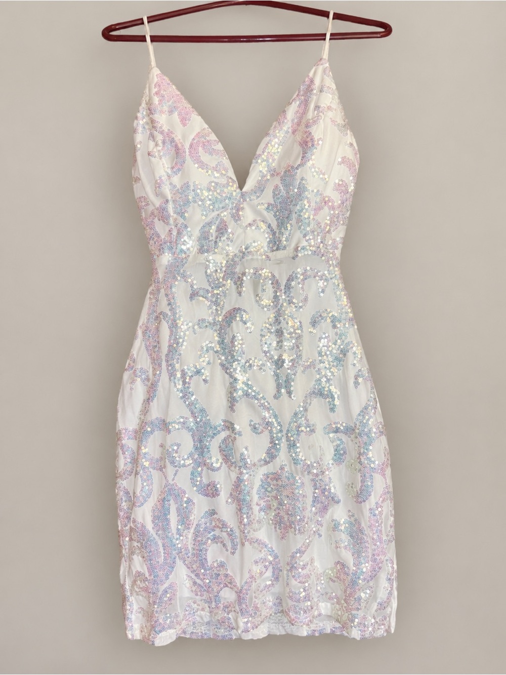Lovely Day women's white sequin dress!
